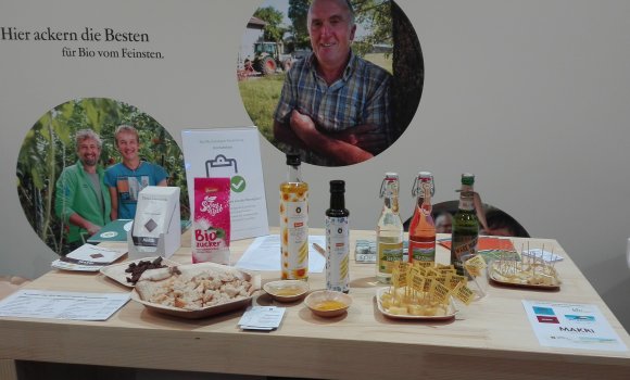 Produkte aus der Bio-Musterregion Ravensburg am Biofach-Stand